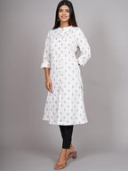 HERE&NOW Geometric Printed Kurta | Grocsy