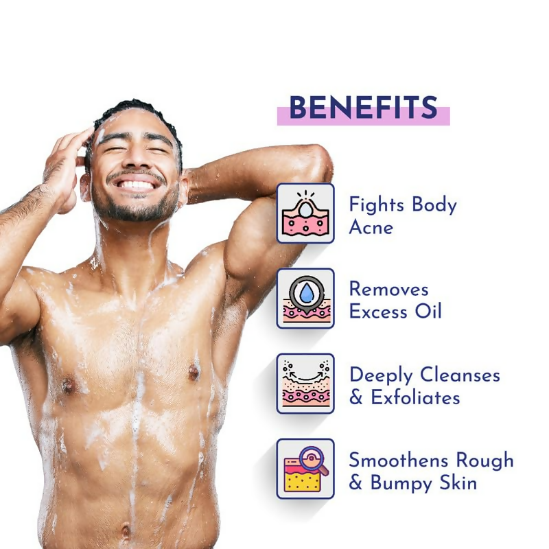 Mannlich 2% Salicylic Acid Body Acne Wash For Men | Grocsy