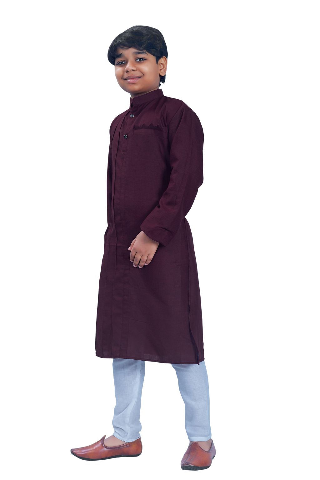 DEIANA'S Casual Designer Kurta Pyjama Set For Boys And kids (Wine) | Grocsy