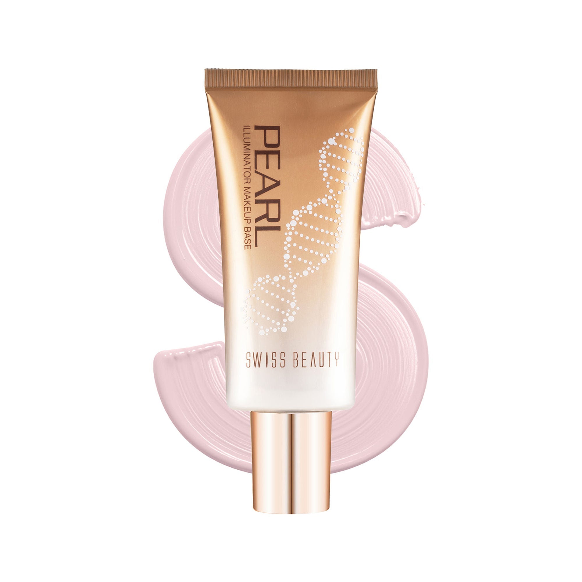 Swiss Beauty Pearl Illuminator Makeup Base Long lasting & Radiant Skin Highlighter - 02 Silver Pink | Grocsy