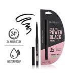 Swiss Beauty You & Eye Power ,24 Hours Stay ,Waterproof & Smudge-Proof Kajal With Vitamin E -Black | Grocsy