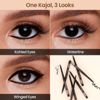 Swiss Beauty You & Eye Power ,24 Hours Stay ,Waterproof & Smudge-Proof Kajal With Vitamin E -Black | Grocsy