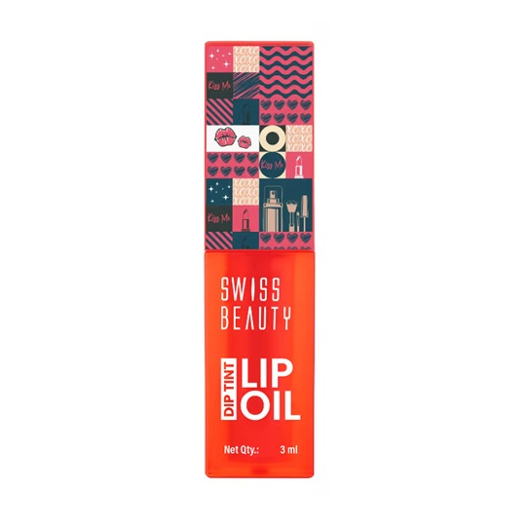 Swiss Beauty Dip Tint Color Changing Long Lasting With Vitamin-E PH Lip Oil - 1 Strawberry | Grocsy