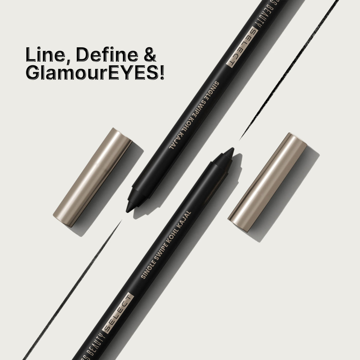 Swiss Beauty Select Single Swipe Kohl Kajal | Grocsy