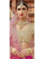 Myra Magenta Art Silk Lahanga | Grocsy