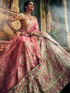 Myra Jute White Art Silk Embroidered Lehenga | Grocsy
