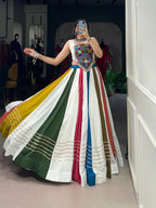 Lorenvalley Pure Rayon Gota Patti Lace Touch Up Lehenga Choli | Grocsy