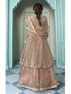 Myra Beige Heavy Embroidered Traditional Gharara Suit | Grocsy