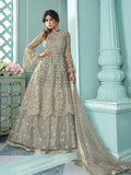 Myra Dusty Grey Beautiful Heavy Embroidered Gharara Suit | Grocsy