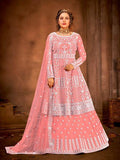 Myra Dusty Pink Heavy Embroidered Traditional Gharara Suit | Grocsy