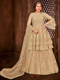 Myra Chikoo Heavy Embroidered Gharara Suit | Grocsy