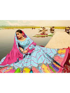 Myra Multicolour Silk Muslan Printed Traditional Lehenga Choli | Grocsy