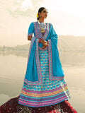 Myra Multicolour Silk Muslan Printed Lehenga Choli | Grocsy