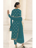 Myra Rama Jacket style Heavy Embroidered Suit | Grocsy