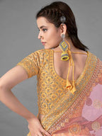 Myra Latest Yellow Heavy Embroidered Art Silk Bridal Lehenga | Grocsy