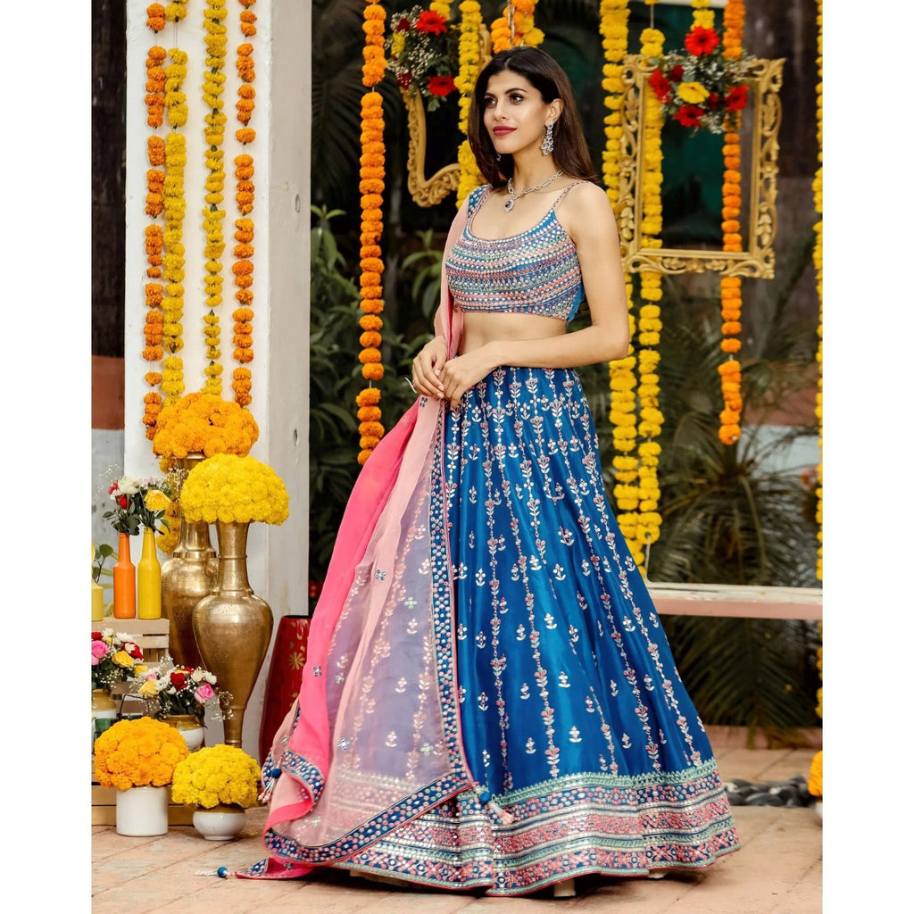 Lehenga Mart Glamorous Designer Lehenga Choli for Bridal and Bridesmaids Wedding Wear Choli | Grocsy