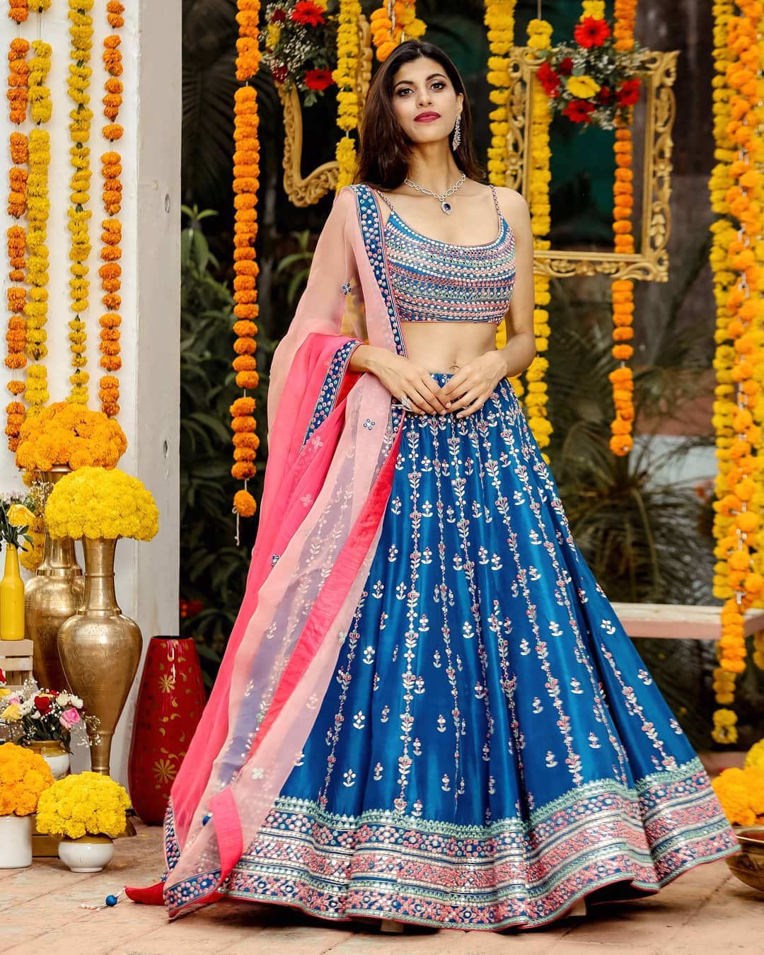Lehenga Mart Glamorous Designer Lehenga Choli for Bridal and Bridesmaids Wedding Wear Choli | Grocsy