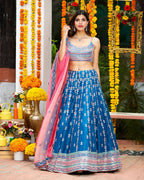 Lehenga Mart Glamorous Designer Lehenga Choli for Bridal and Bridesmaids Wedding Wear Choli | Grocsy