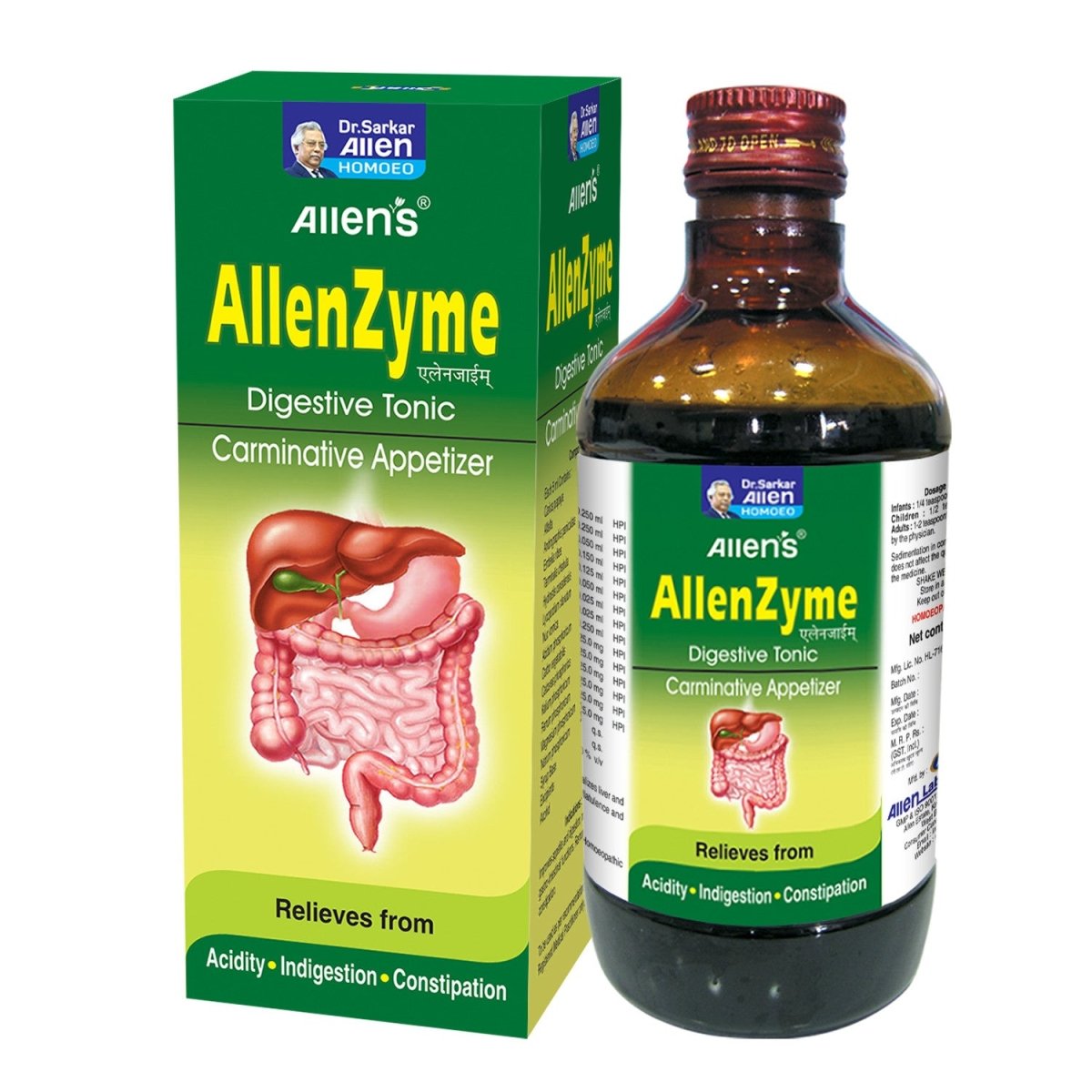 Allen's Homeopathy Livosin Zyme Digestive Enzyme | Grocsy