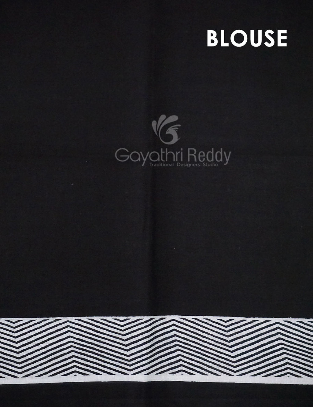 Black And White Colour Block Print Pure Kota Cotton Saree By Gayathri Reddy Designer Studio | Grocsy