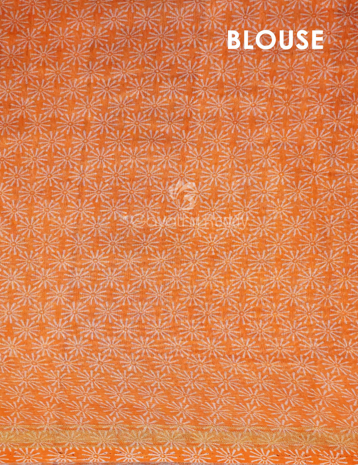 Orange Colour Print Design Semi Chanderi Saree By Gayathri Reddy Designer Studio | Grocsy