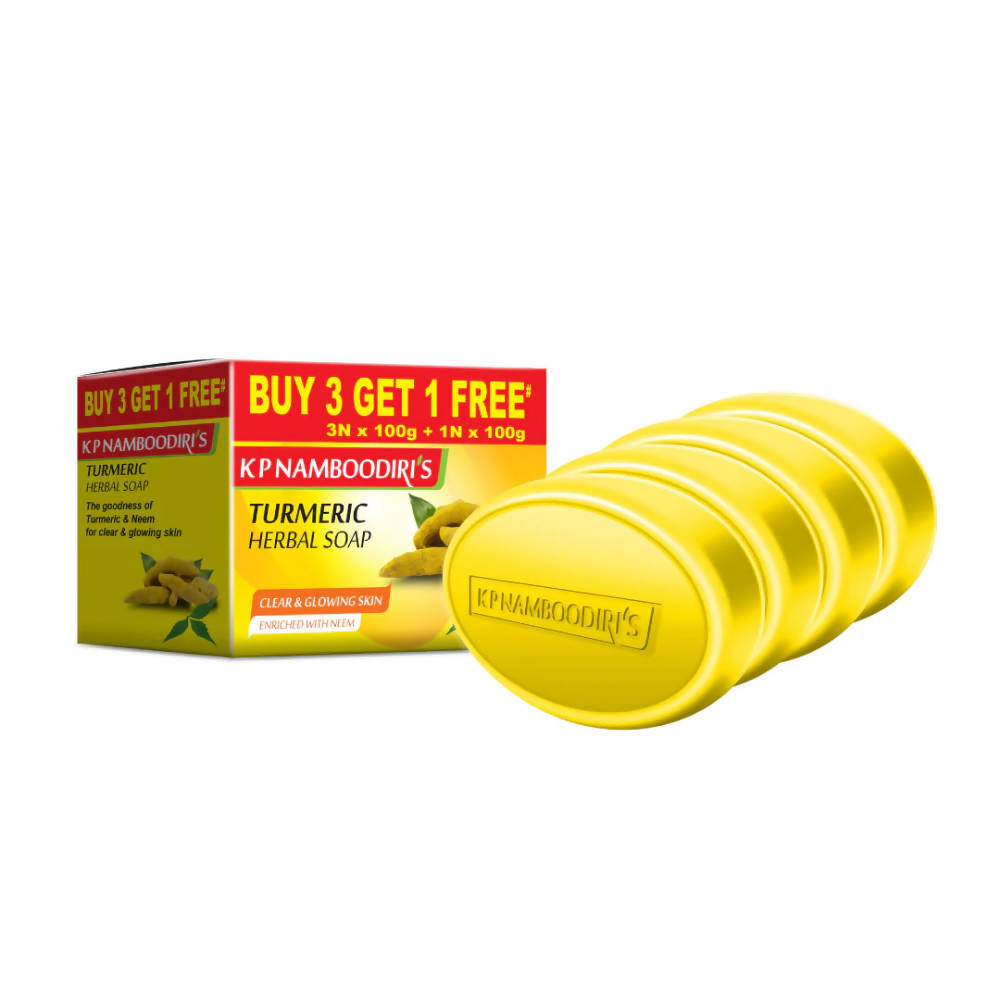 Kp Namboodiri's Turmeric Herbal Soap | Grocsy