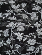 Black And White Colour Block Print Pure Kota Cotton Saree By Gayathri Reddy Designer Studio | Grocsy