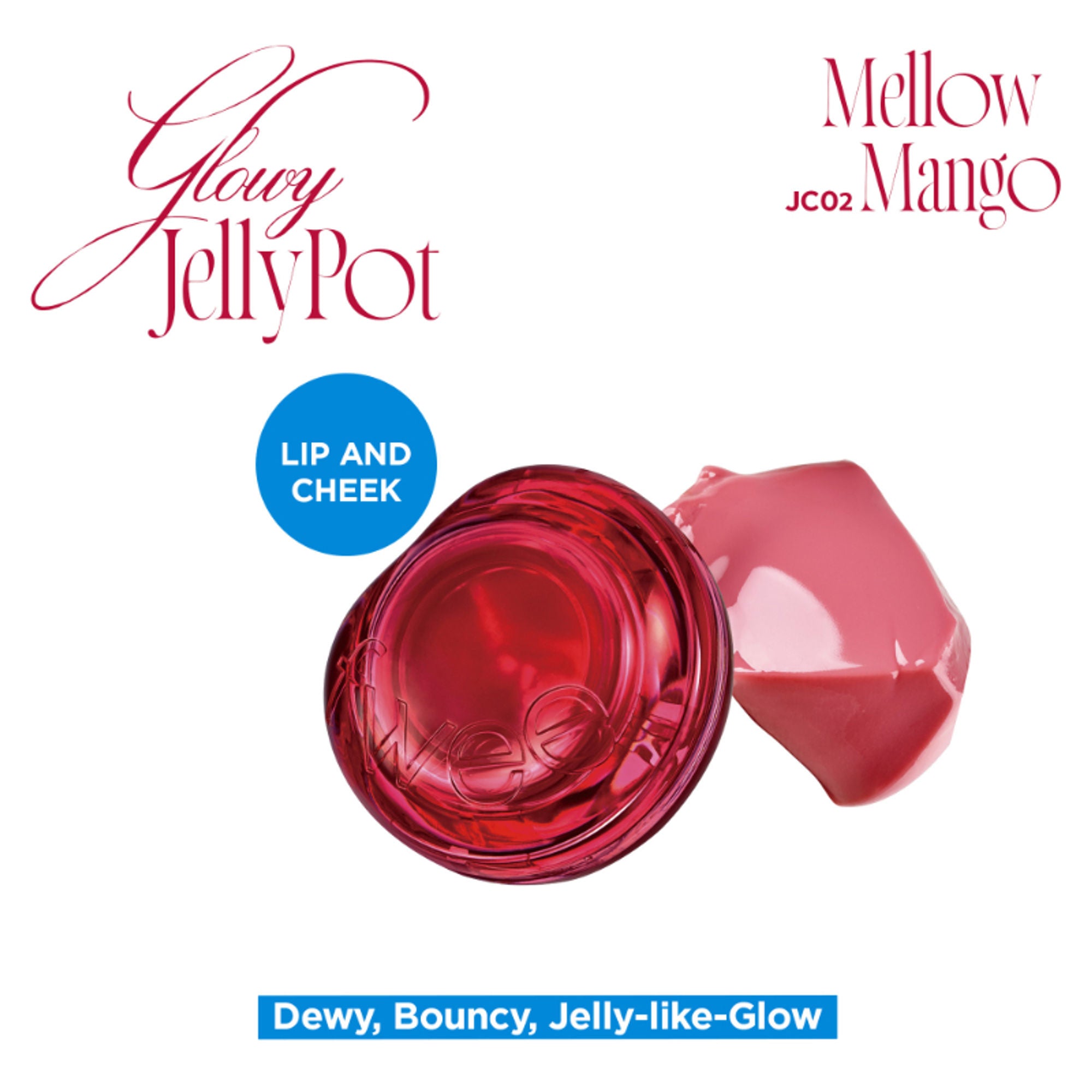 fwee Lip&Cheek Glowy Jelly Pot - JC02 Mellow Mango | Grocsy