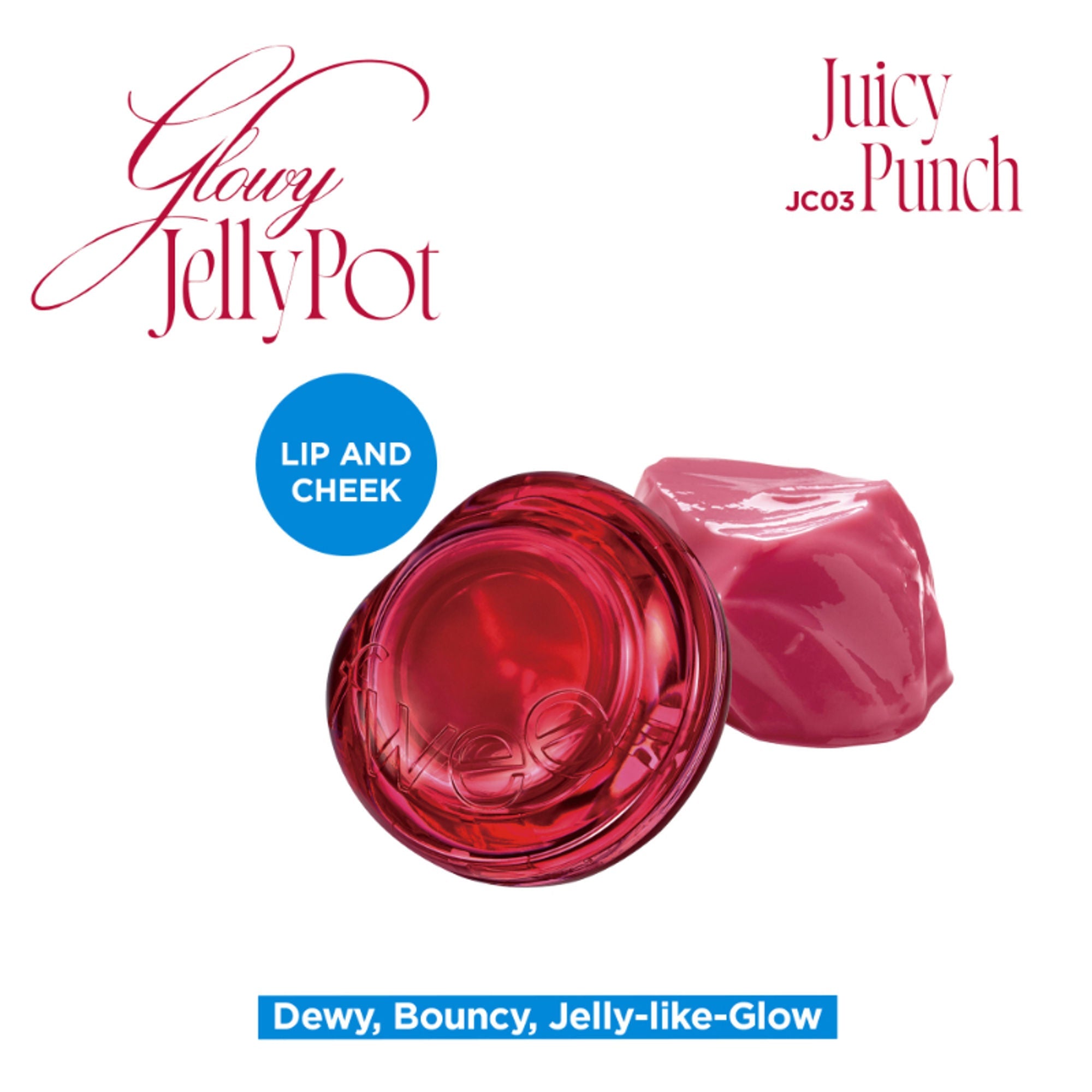 fwee Lip&Cheek Glowy Jelly Pot - JC03 Juicy Punch | Grocsy