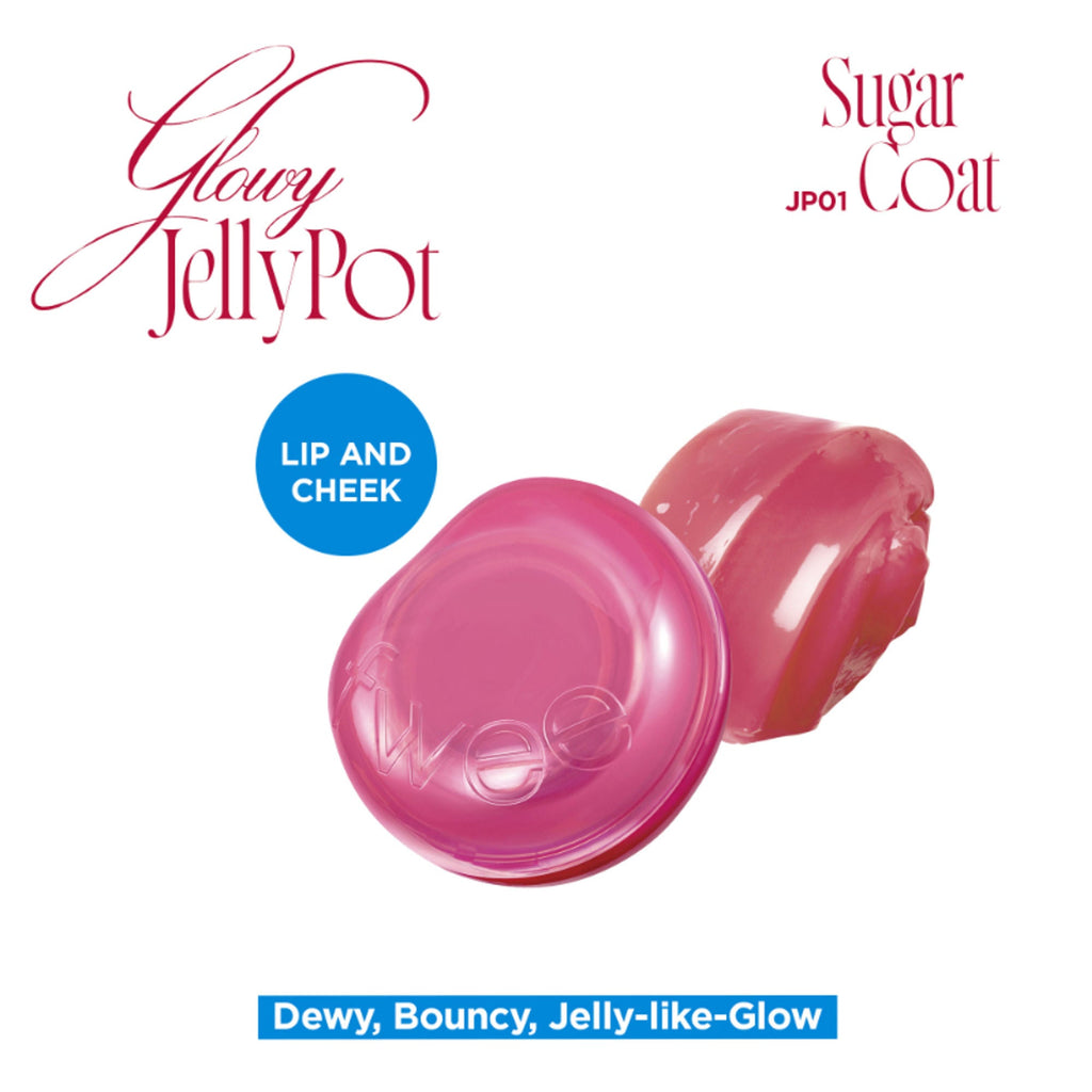 fwee Lip&Cheek Glowy Jelly Pot - JP01 Sugar Coat | Grocsy