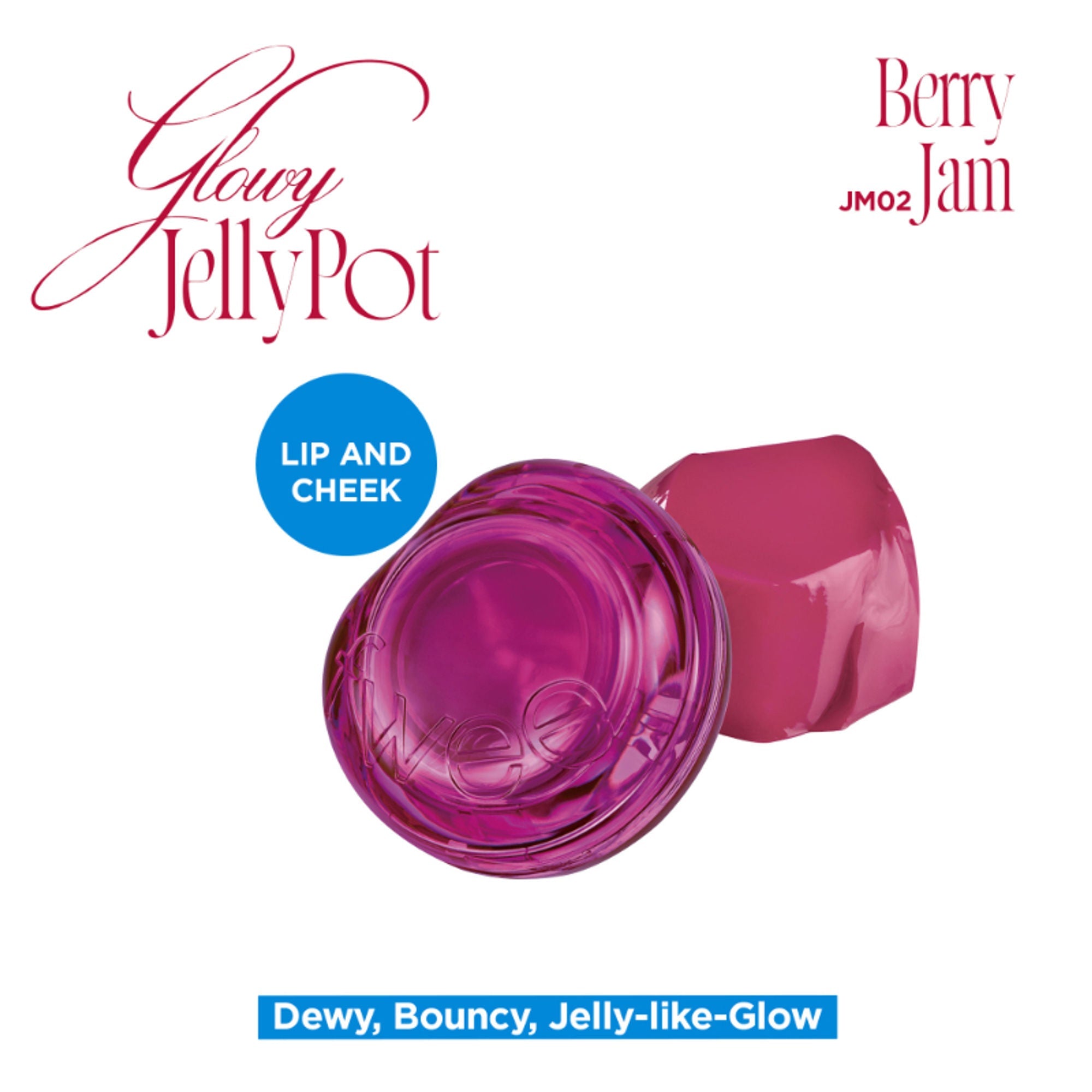 fwee Lip&Cheek Glowy Jelly Pot - JM02 Berry Jam | Grocsy