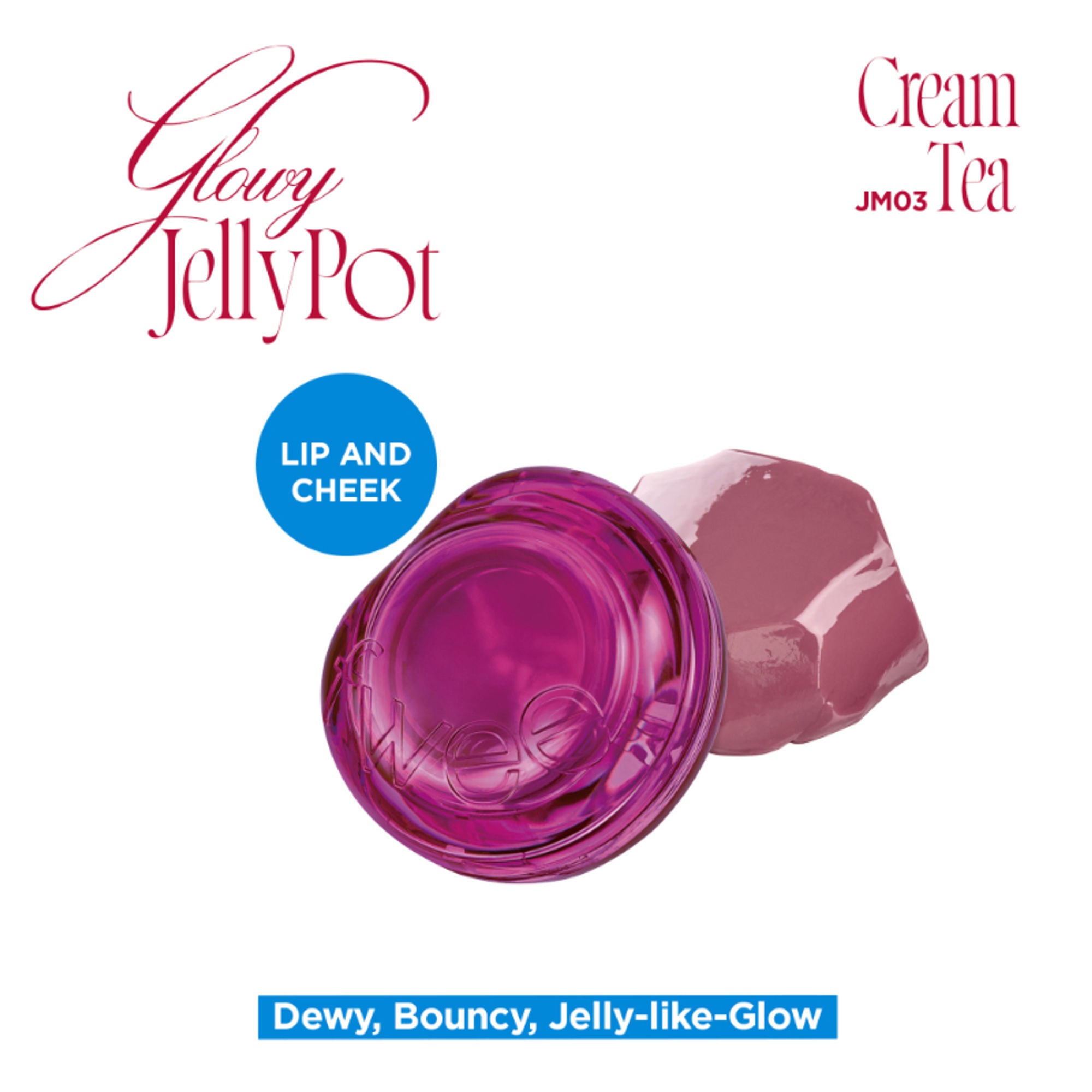 fwee Lip&Cheek Glowy Jelly Pot - JM03 Cream Tea | Grocsy