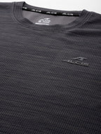 Alcis Men Typography Printed Dry Tech Slim Fit Sports T-shirt | Grocsy