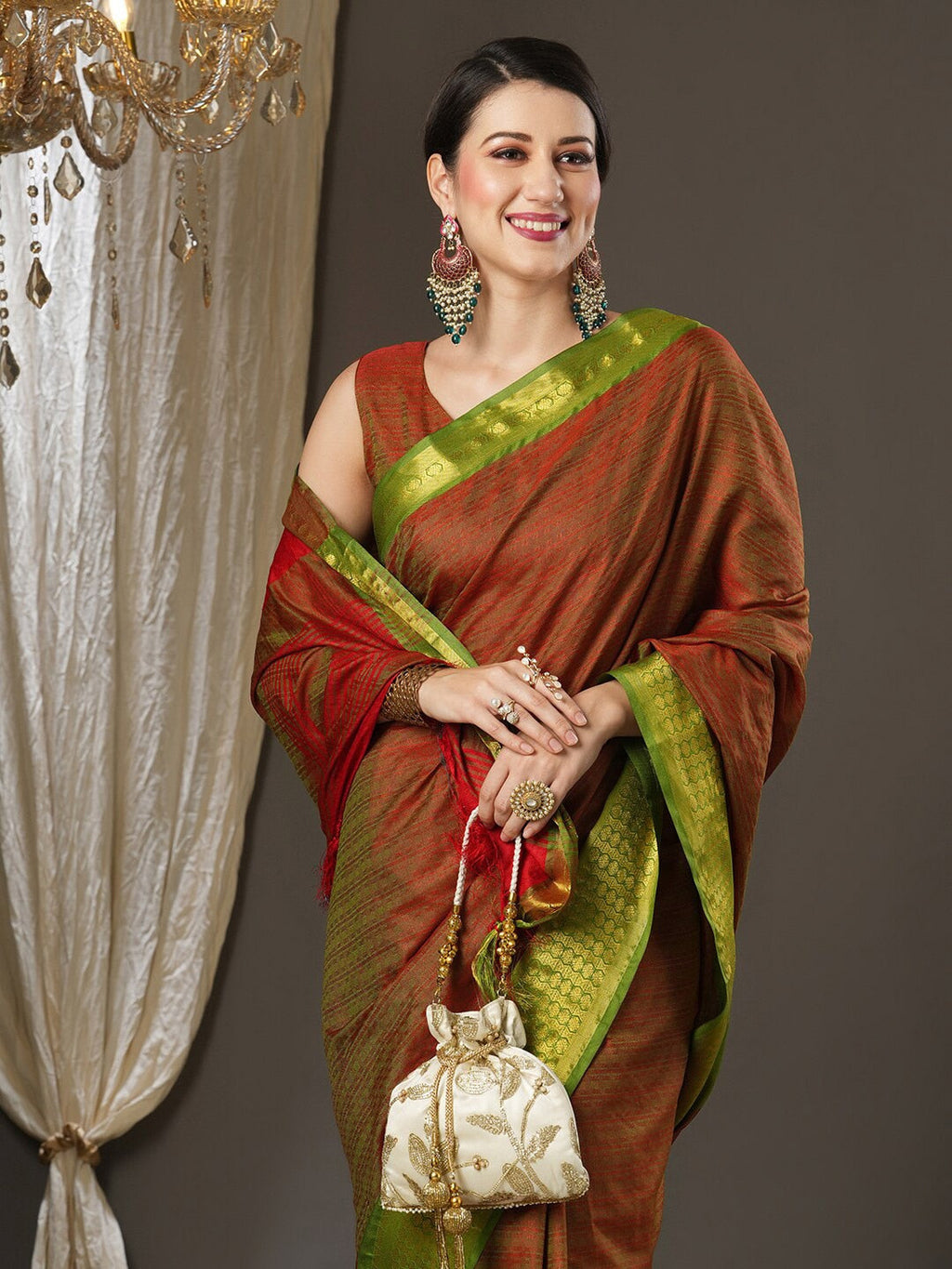 Saree Mall Woven Design Zari Festive Sarees | Grocsy