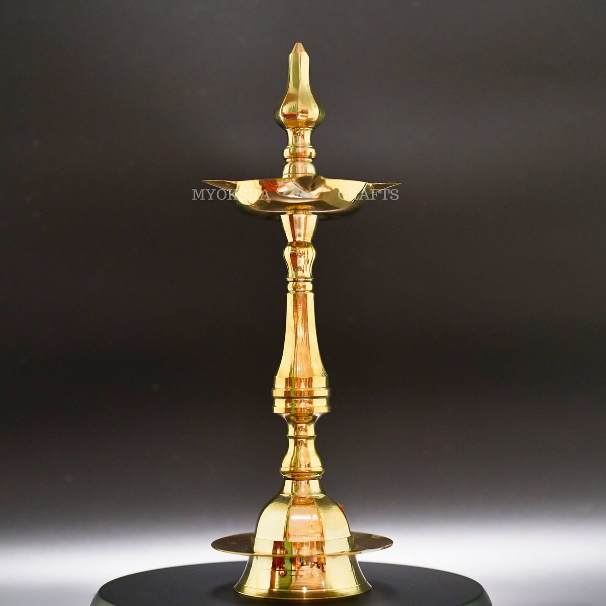 Diamond Deepa Brass Idol - Illuminate Your Spiritual Path | Grocsy
