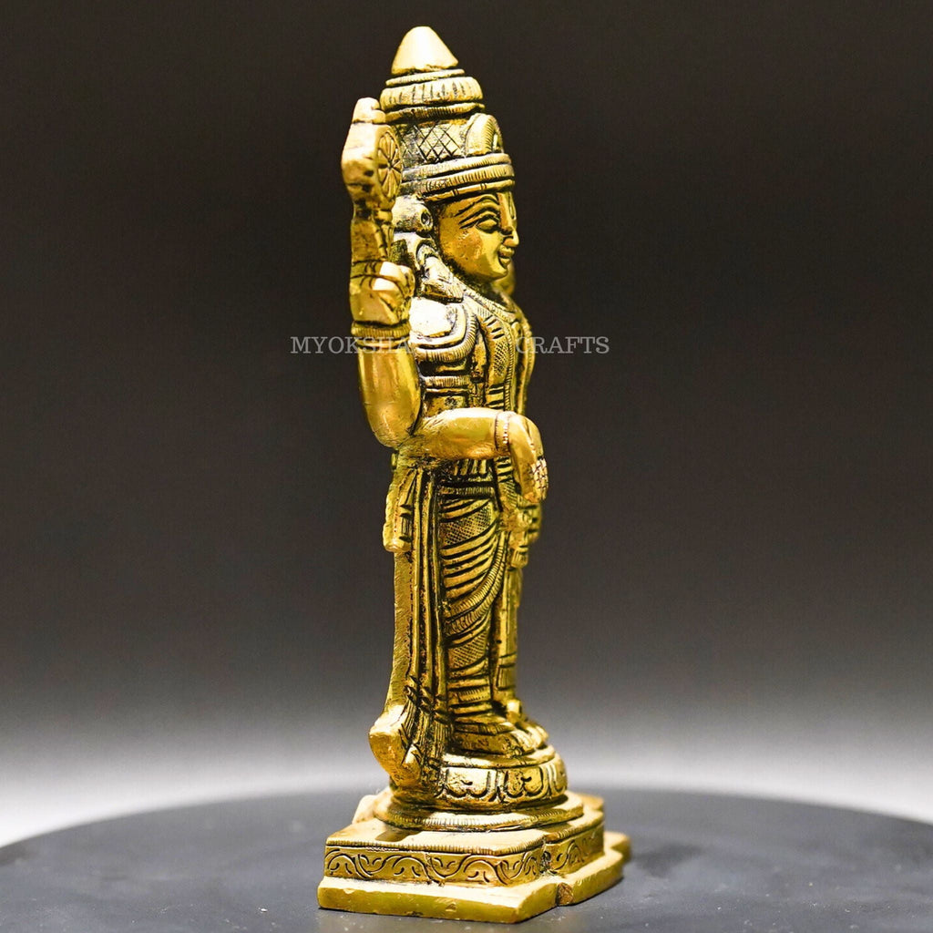 Brass Venkatramana Statue - Divine Blessings for Homes | Grocsy