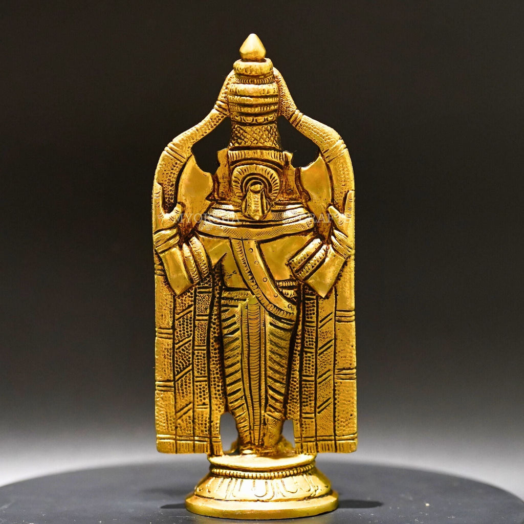 Brass Venkatramana Statue - Divine Blessings for Homes | Grocsy