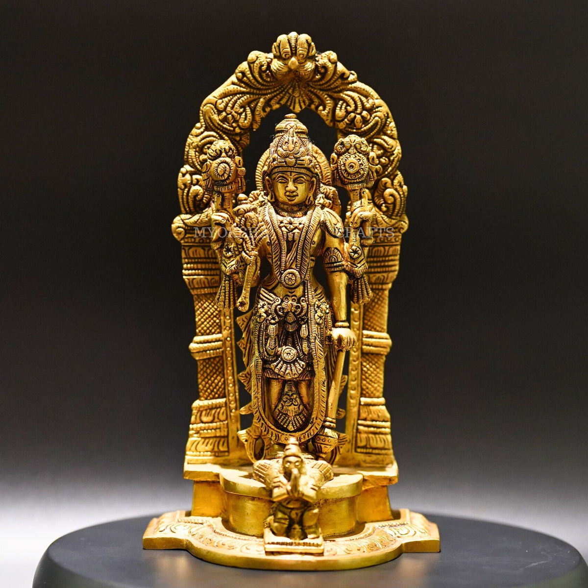 Brass Vishnu Statue - Sacred Presence for Spiritual Seekers | Grocsy