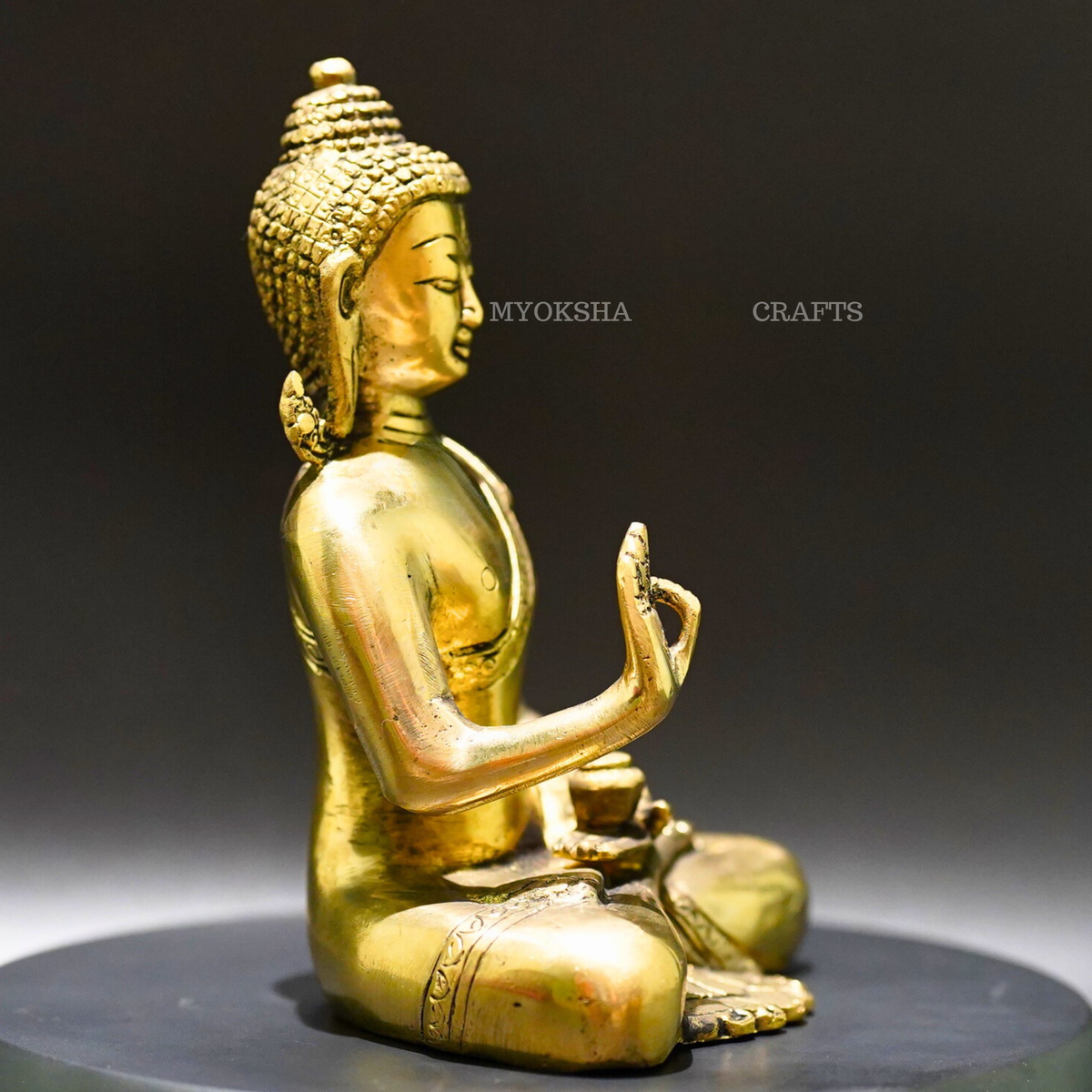 Brass Sitting Buddha Statue - Embrace Inner Peace | Grocsy