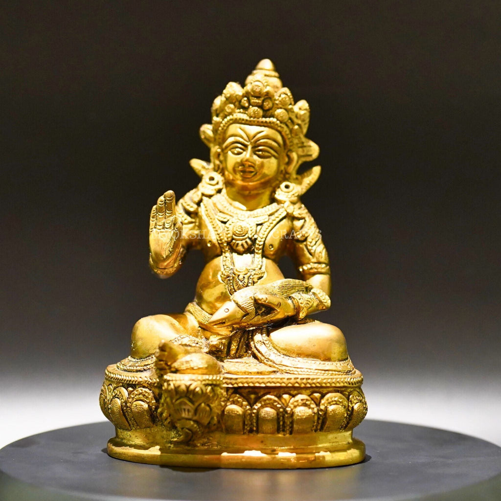 Brass Kubera - Lord of Wealth and Prosperity | Grocsy