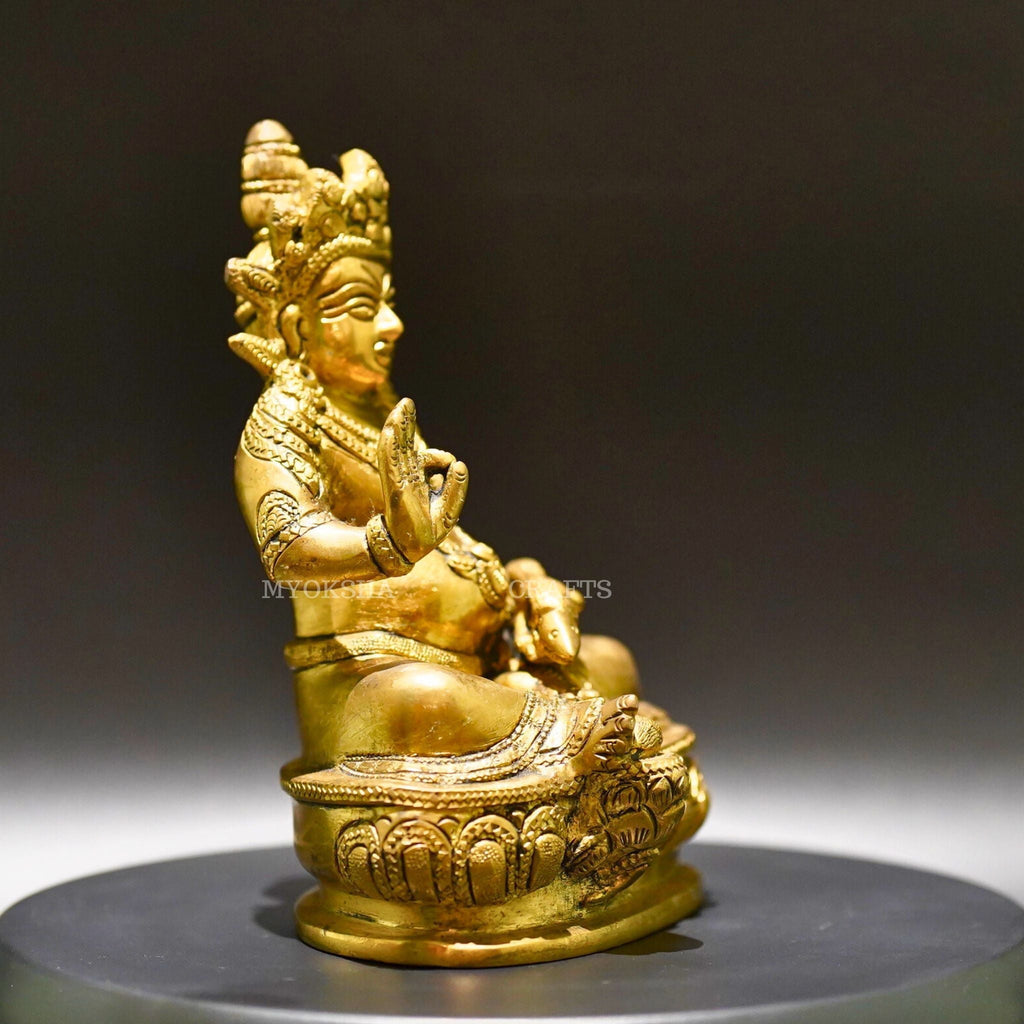 Brass Kubera - Lord of Wealth and Prosperity | Grocsy