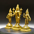 Brass Sri Devi and Bhudevi - Divine Goddesses of Harmony and Abundance | Grocsy