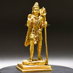 Brass Standing Shiva Idol - Divine Presence of Transformation and Bliss | Grocsy