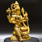 Brass Raja Rajeshwari Idol - Divine Empress of Cosmic Power and Grace | Grocsy