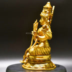 Brass Raja Rajeshwari Idol - Divine Empress of Cosmic Power and Grace | Grocsy