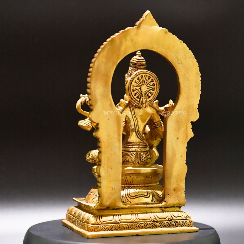 Brass Saraswati Devi Idol - Divine Source of Knowledge and Creativity | Grocsy
