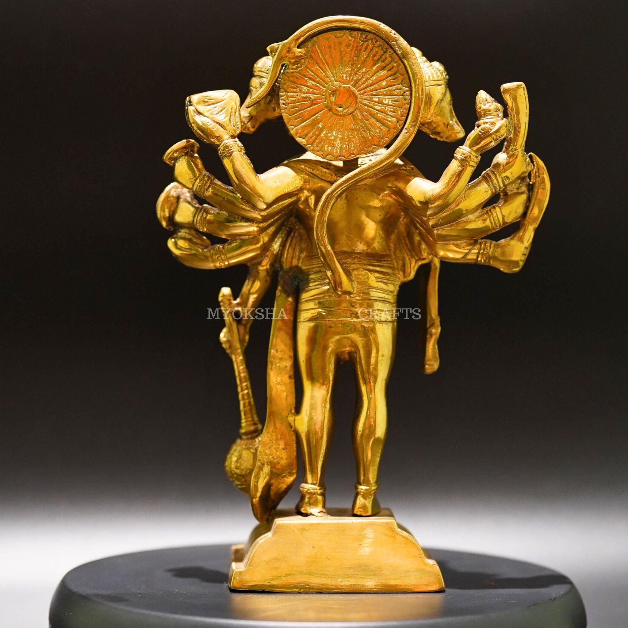 Brass Panchmukhi Hanuman - Powerful Symbol of Strength and Devotion | Grocsy