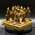 Brass Navagraha Set - Divine Energies for Vedic Planetary Blessings and Cosmic Balance | Grocsy