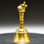 Brass Nandi Sitting Bell - Divine Melodies for Homes | Grocsy