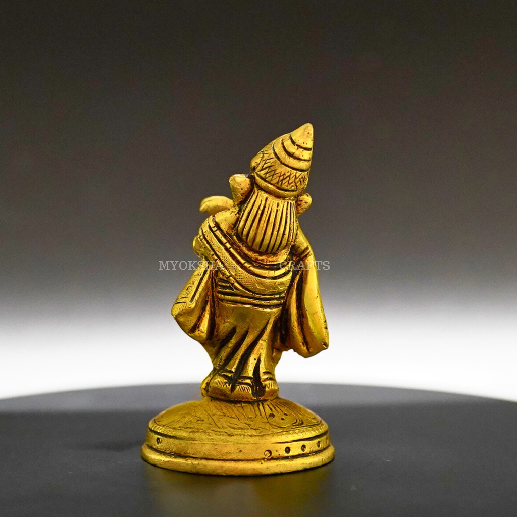 Ganesha Playing Shehnai Brass Idol - Invoking Prosperity and Harmony in Your Home | Grocsy
